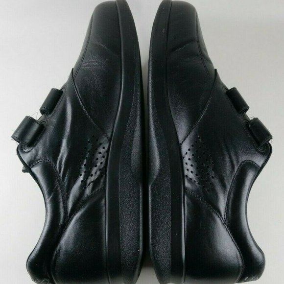SAS Hook and Loop double strap black leather sneaker Men's Size 10 N - Picture 7 of 10
